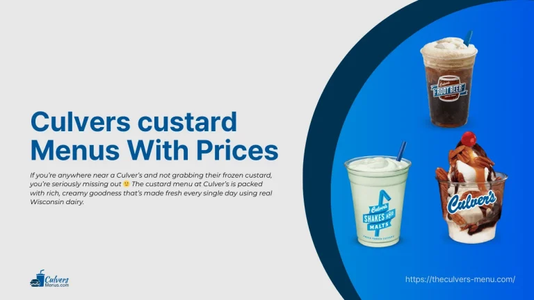 culvers custard menu