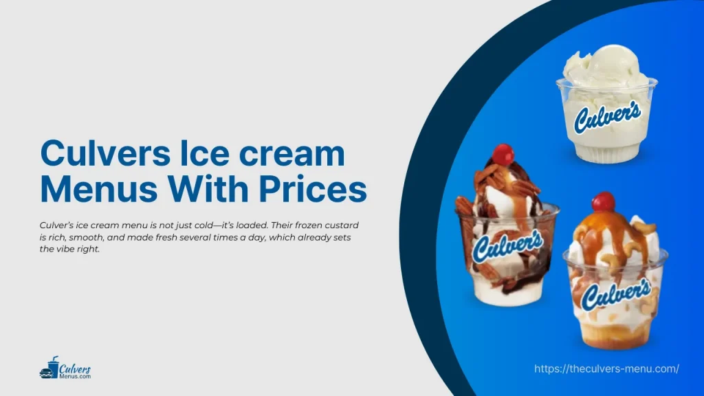culvers ice cream menu